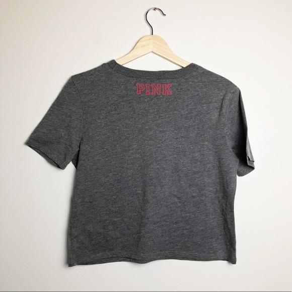 PINK UA Bama Roll Tide Cropped Game Day T-Shirt L - Picture 7 of 9